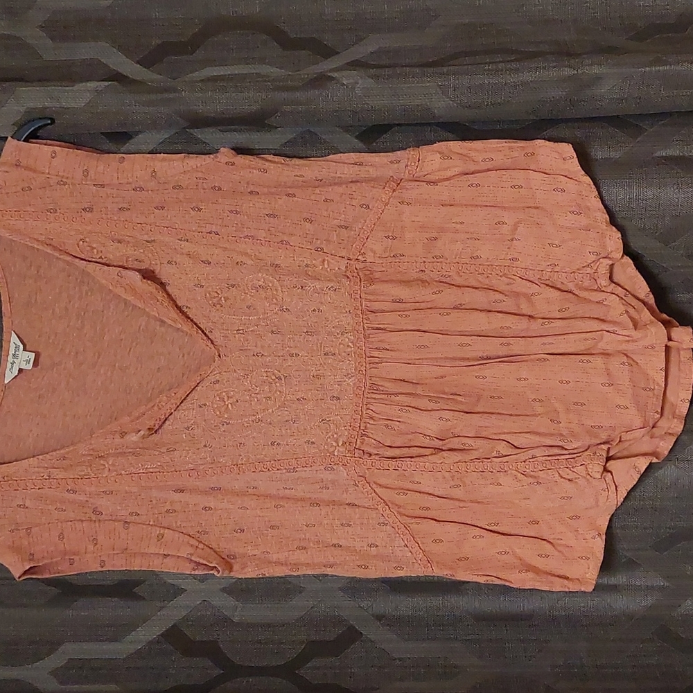Orange blouse